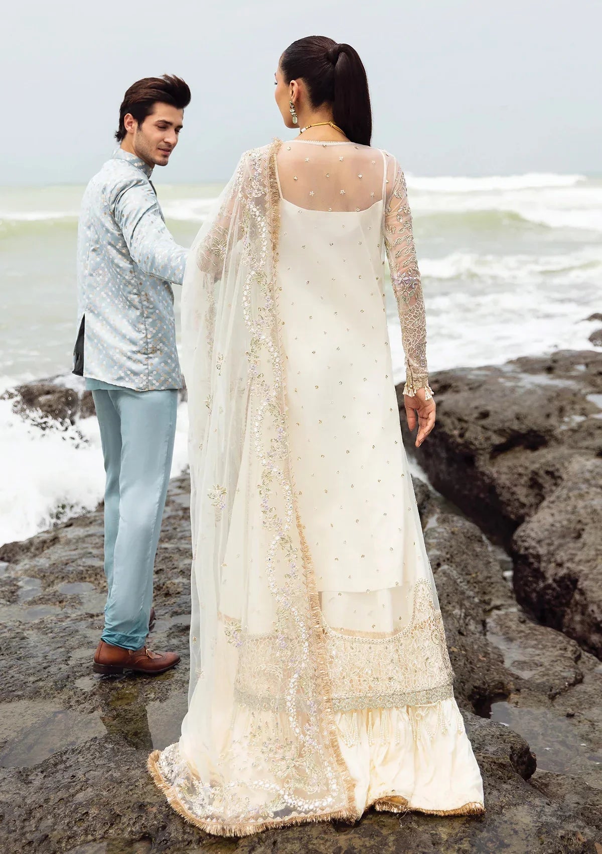 Afrozeh | Dastangoi Wedding Formal'24 | AWE-10 SHUGUFTA -  Afrozeh Bridal - Original Designer Dress - House of Maryam