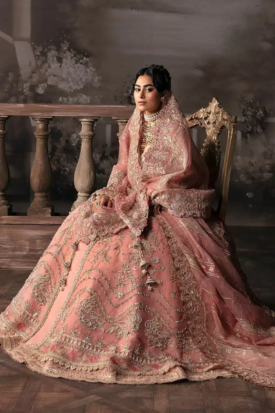 Afrozeh Victoria tea pink bridal organza suit, photo 4