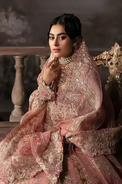 Afrozeh Victoria tea pink bridal organza suit, photo 5