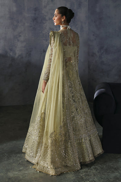 Afrozeh Orazio green organza bridal shirt and lehenga, photo 2