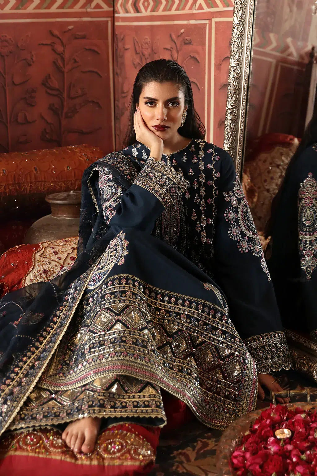 Afrozeh | Divani Silk Edit 23 | Naghma -  Afrozeh Bridal - Original Designer Dress - House of Maryam