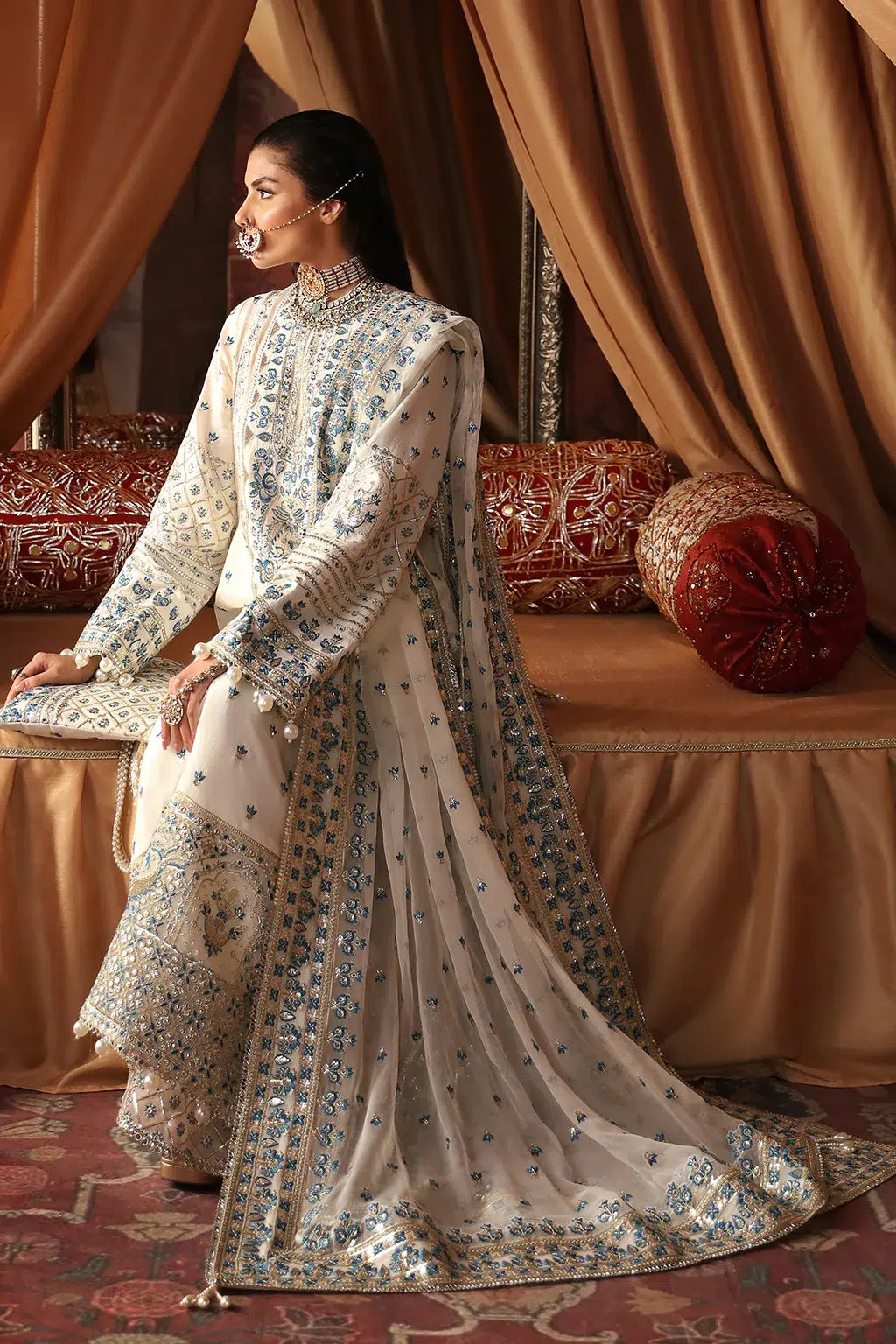Afrozeh Chandni raw silk formal suit, photo 5