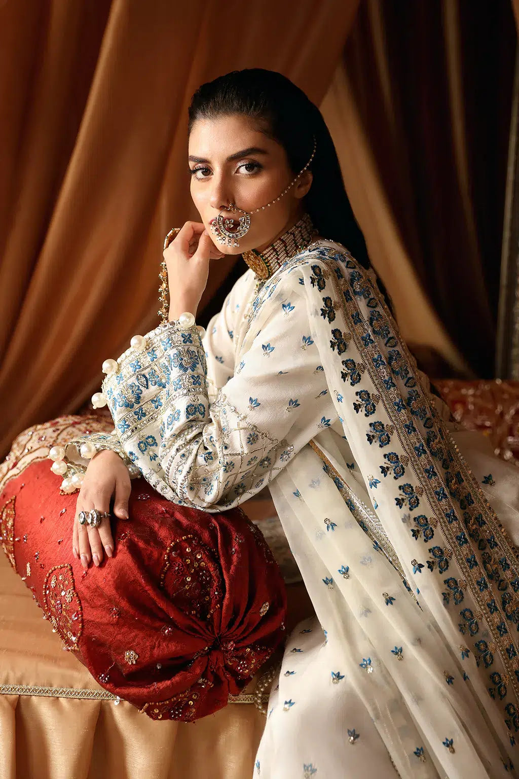 Afrozeh Chandni raw silk formal suit, photo 6