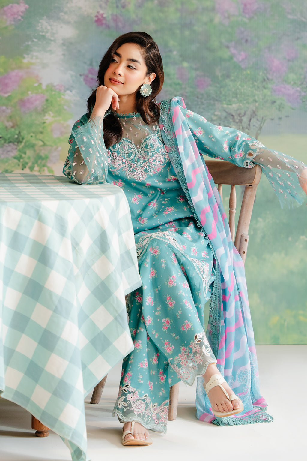 Afrozeh Erasmus printed lawn suit, photo 4