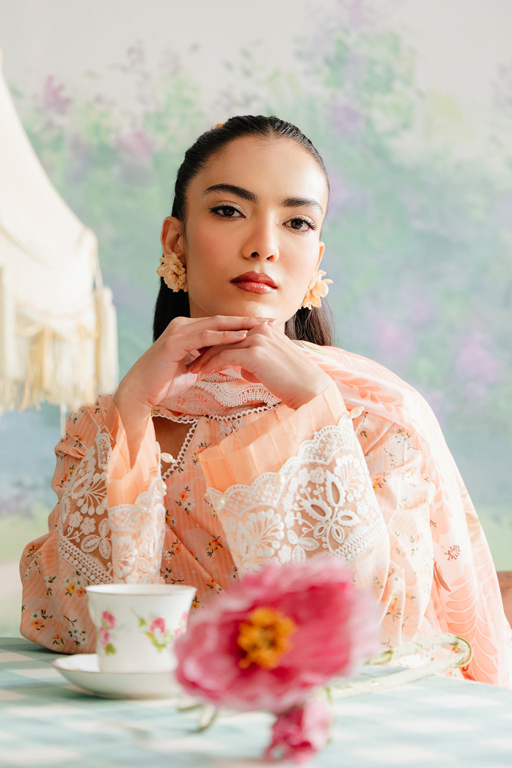 Afrozeh Buttercup embroidered lawn suit, photo 3