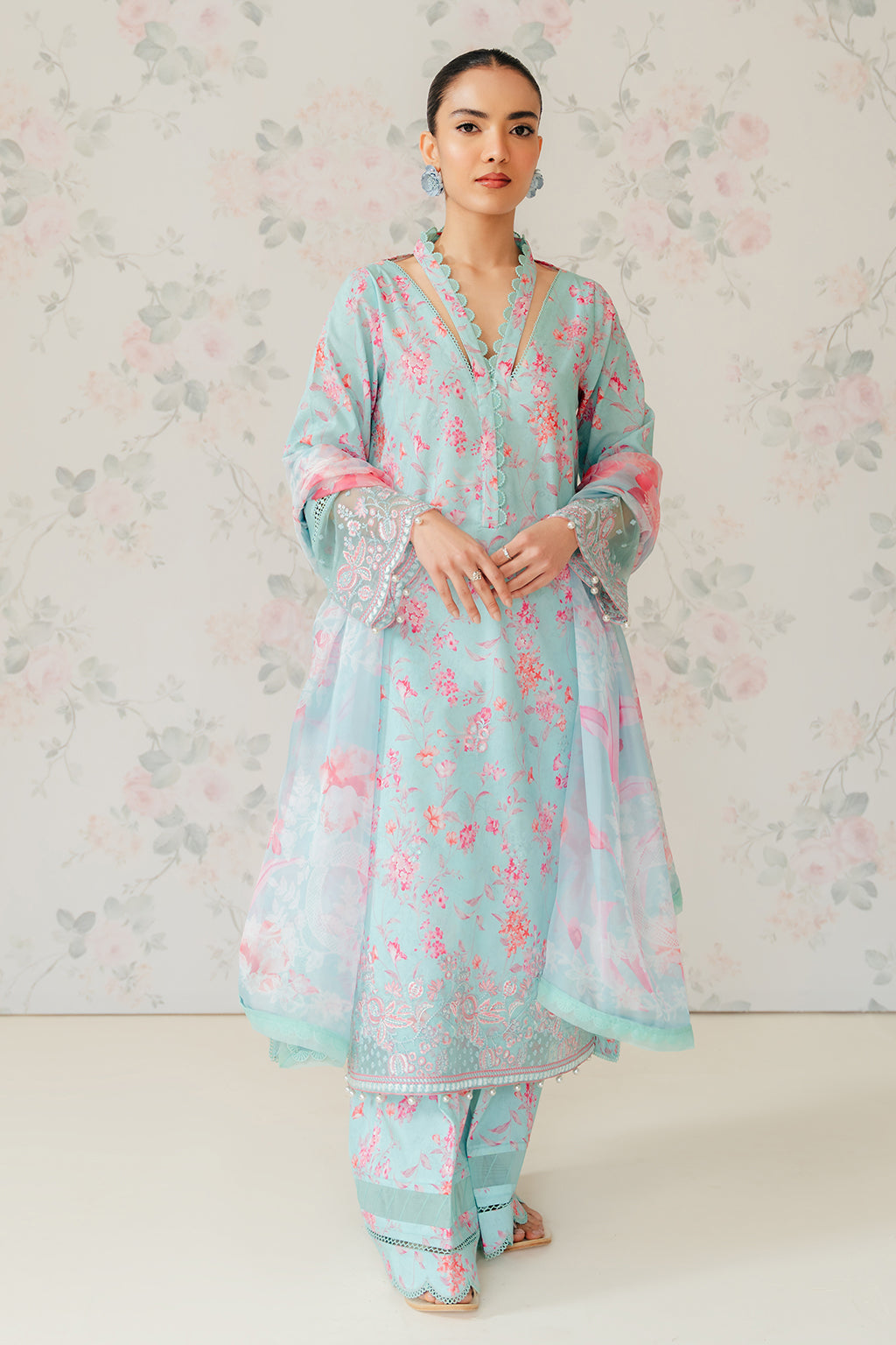 Afrozeh | The Floral Charm | Bali -  Afrozeh Luxury - Original Designer Dress - House of Maryam