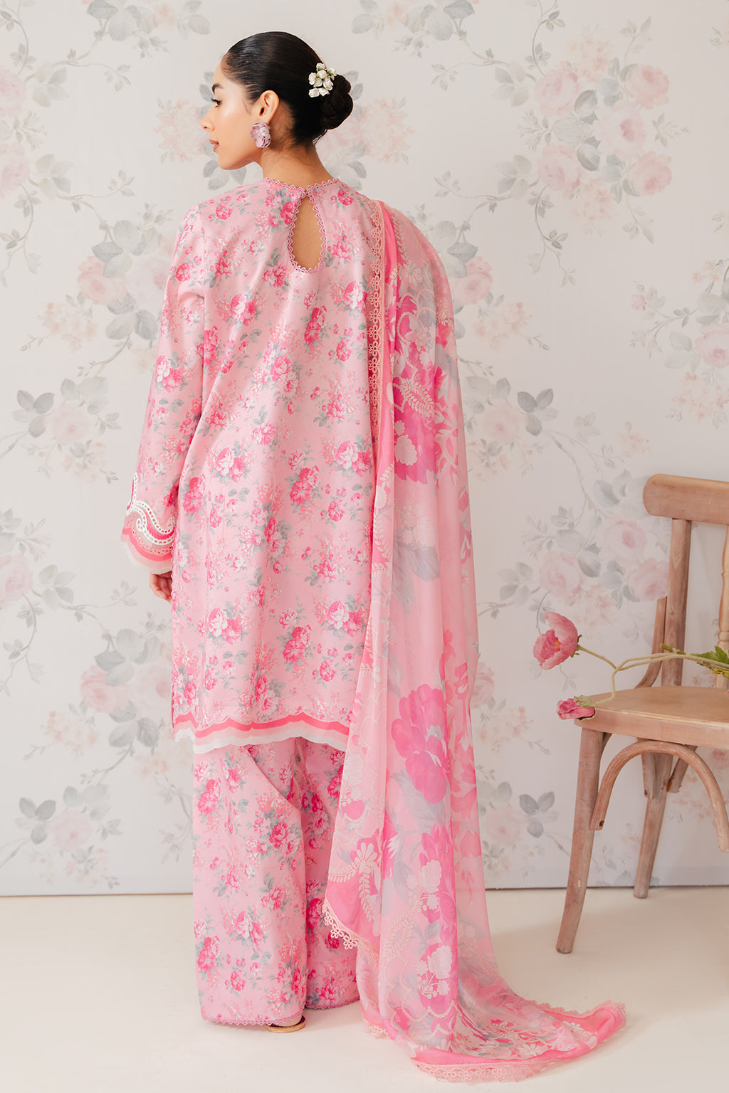 Afrozeh Begonia printed lawn suit, photo 2