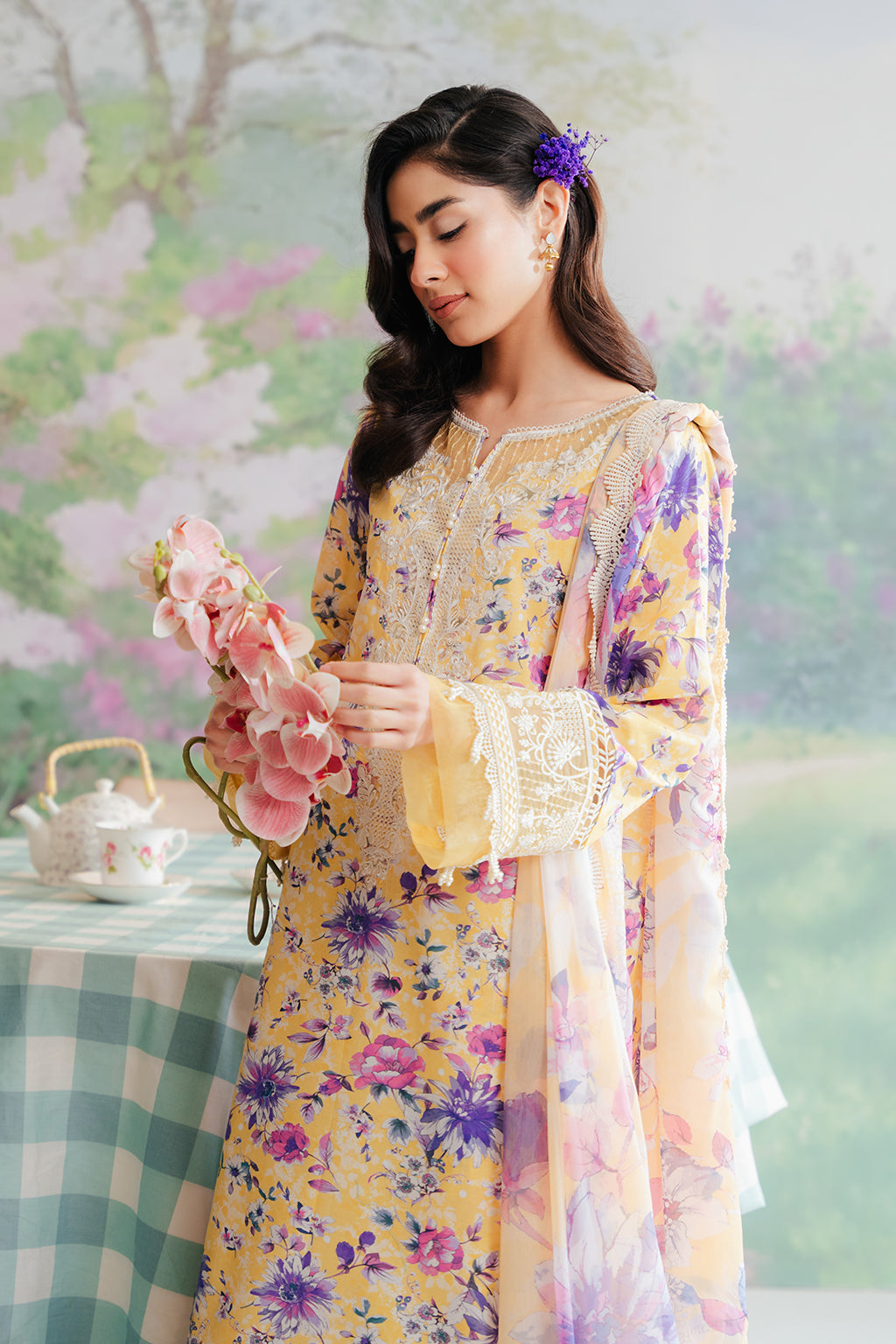 Afrozeh | The Floral Charm | Tuscany -  Afrozeh Luxury - Original Designer Dress - House of Maryam
