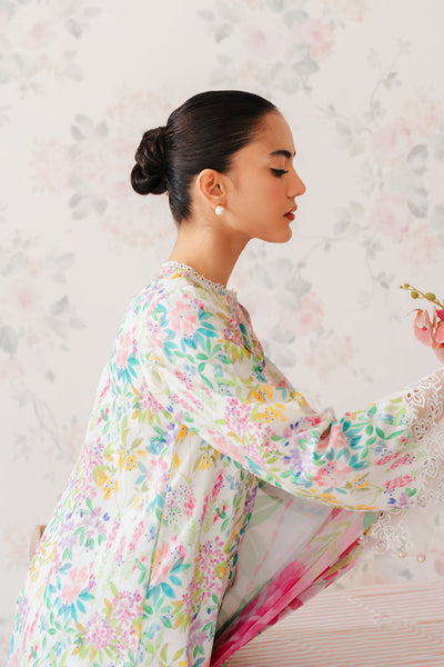 Afrozeh Vanilla embroidered lawn suit, photo 4