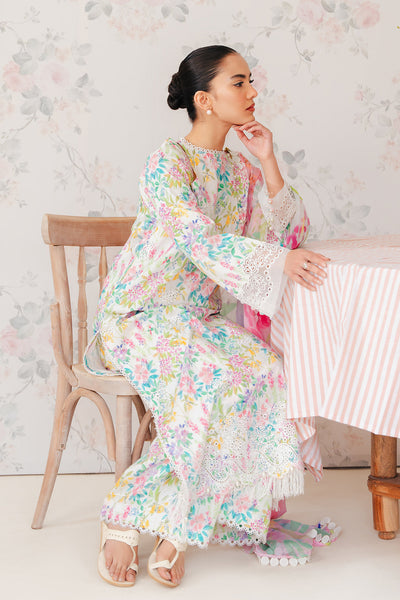Afrozeh Vanilla embroidered lawn suit, photo 3