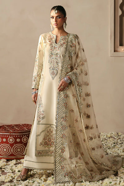 Afrozeh Arjumand raw silk formal suit