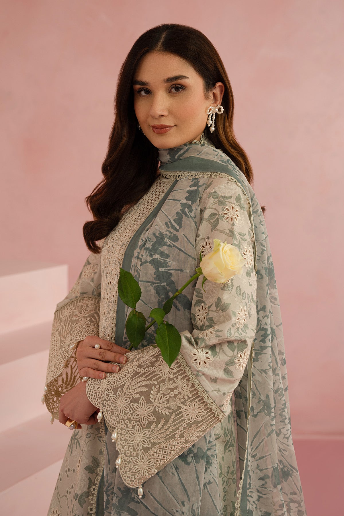 Afrozeh | Floral Charm 25 | Kylon -  Afrozeh Ladies Clothes - Original Designer Dress - House of Maryam