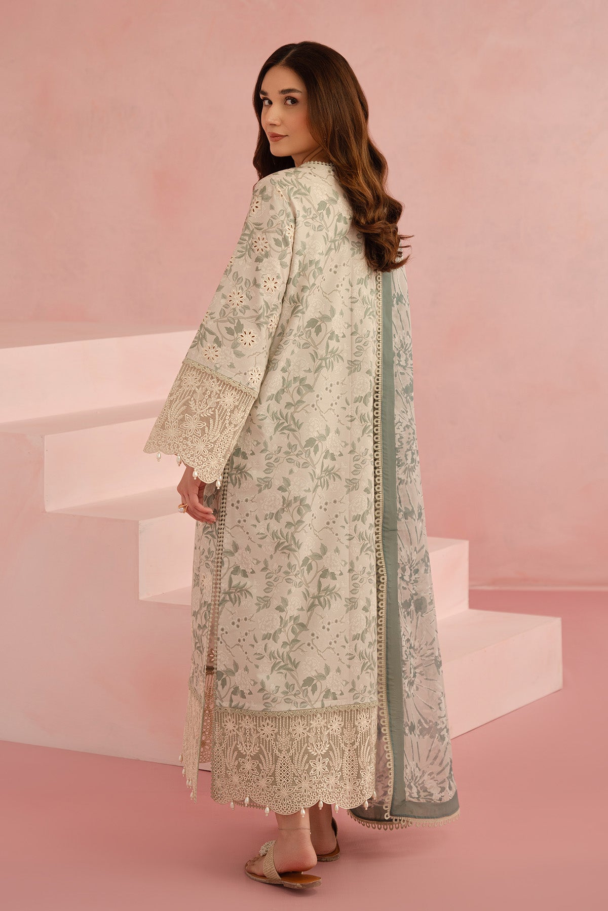 Afrozeh | Floral Charm 25 | Kylon -  Afrozeh Ladies Clothes - Original Designer Dress - House of Maryam