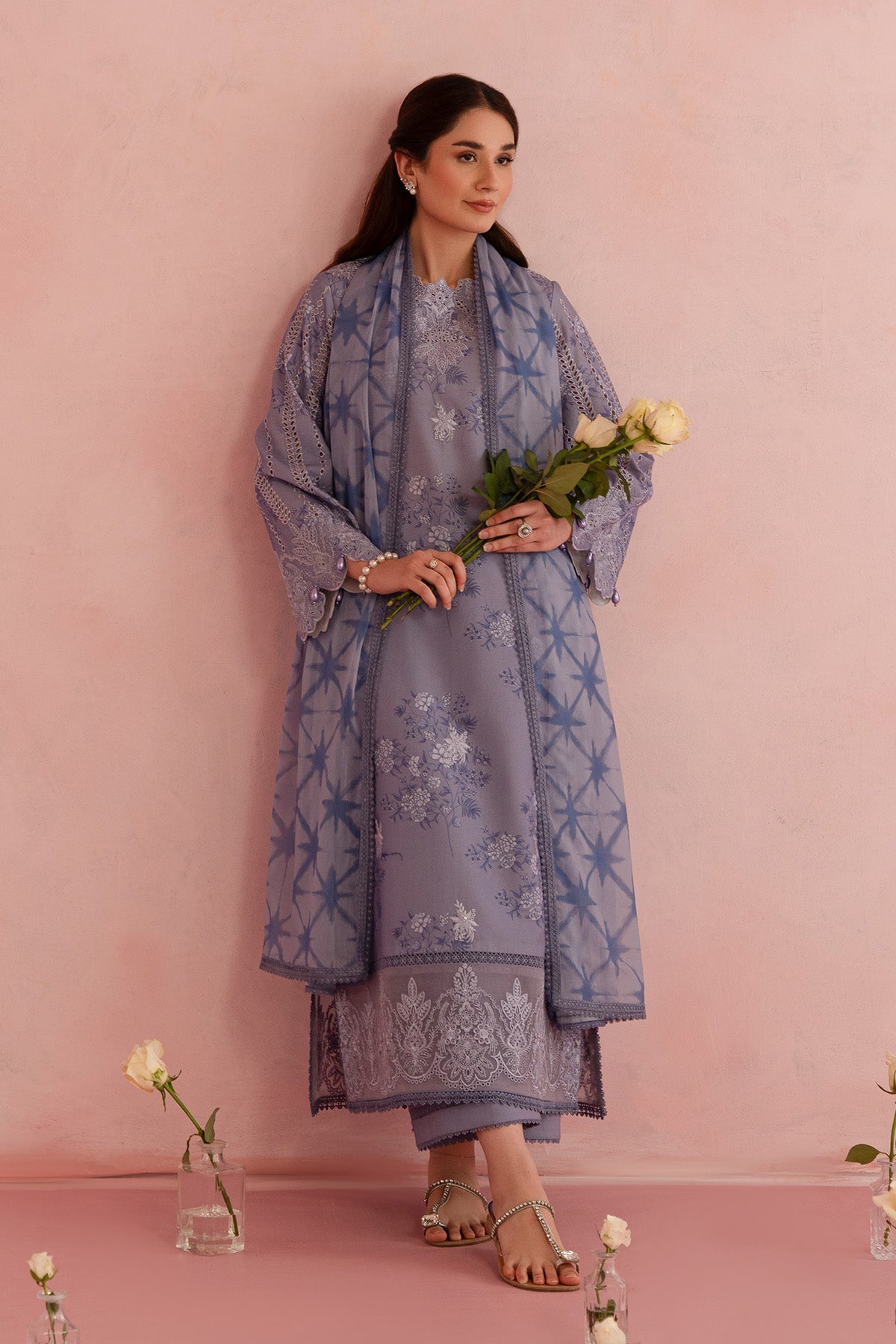 Afrozeh | Floral Charm 25 | Columbine -  Afrozeh Ladies Clothes - Original Designer Dress - House of Maryam