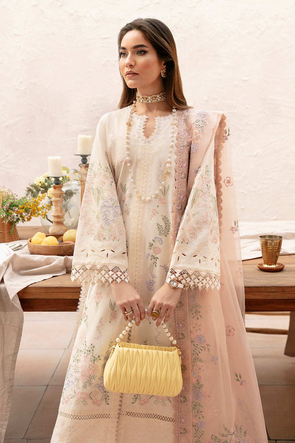 Afrozeh | Cascade Luxury Lawn 24 | Luna -  Afrozeh Luxury - Original Designer Dress - House of Maryam