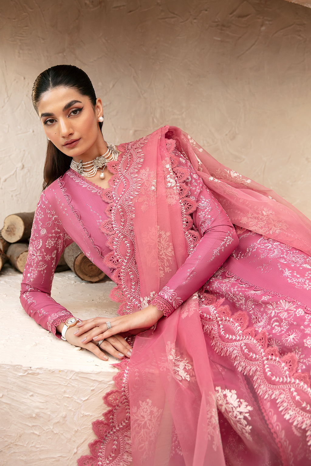 Afrozeh | Cascade Luxury Lawn 24 | Aurelia -  Afrozeh Luxury - Original Designer Dress - House of Maryam