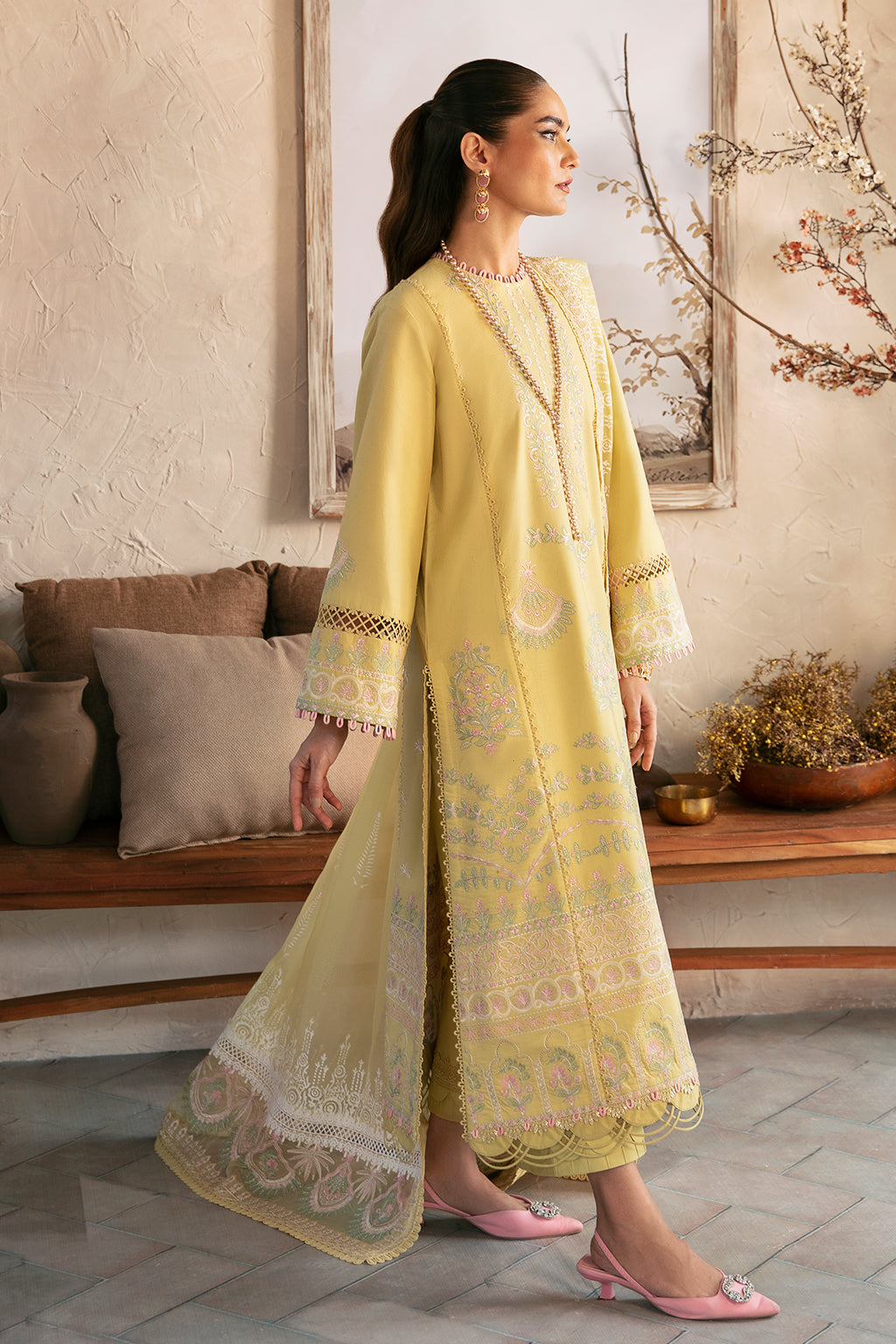 Afrozeh | Cascade Luxury Lawn 24 | Liana -  Afrozeh Luxury - Original Designer Dress - House of Maryam