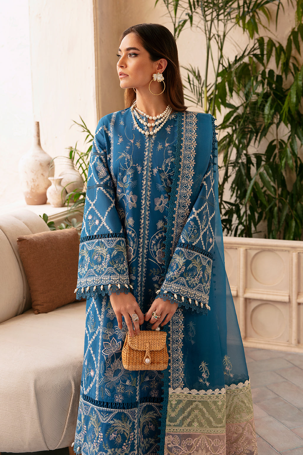 Afrozeh | Cascade Luxury Lawn 24 | Amelia -  Afrozeh Luxury - Original Designer Dress - House of Maryam