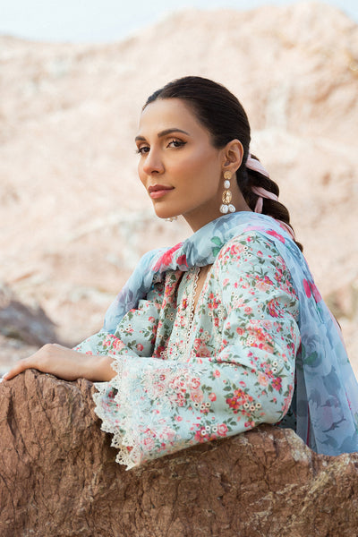 Afrozeh Topaz embroidered lawn suit, photo 6