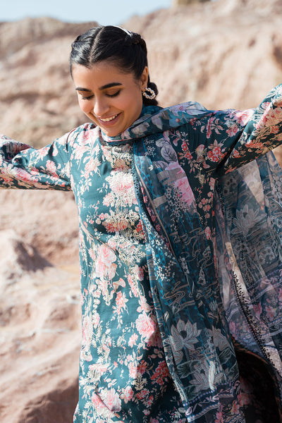 Afrozeh Clover embroidered lawn suit, photo 5