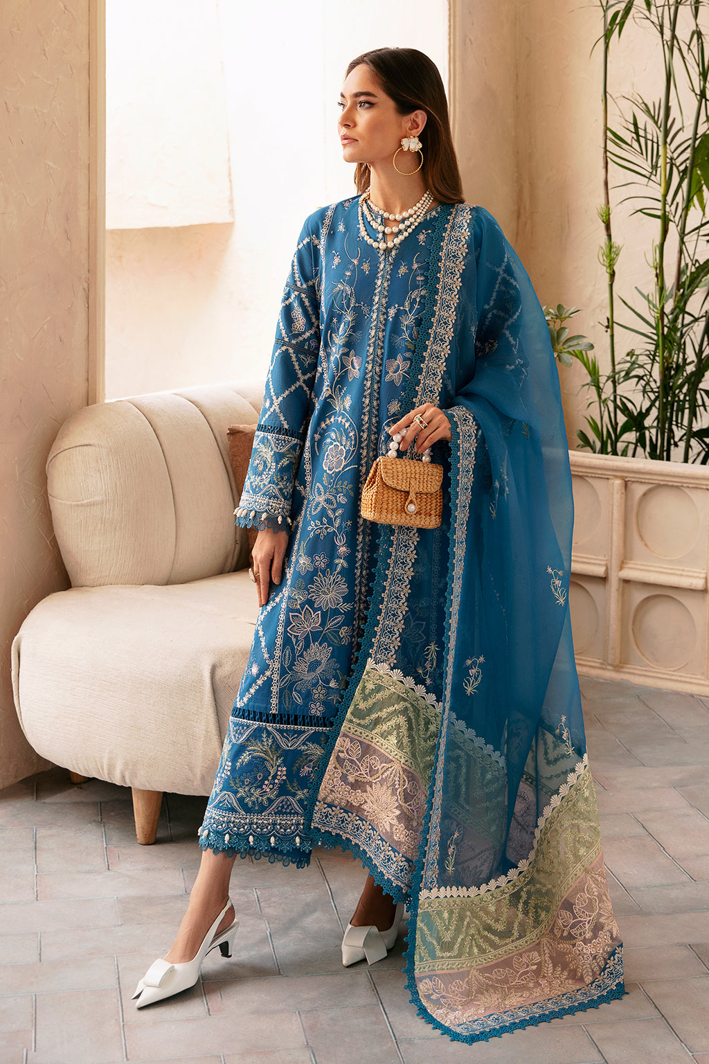 Afrozeh | Cascade Luxury Lawn 24 | Amelia -  Afrozeh Luxury - Original Designer Dress - House of Maryam
