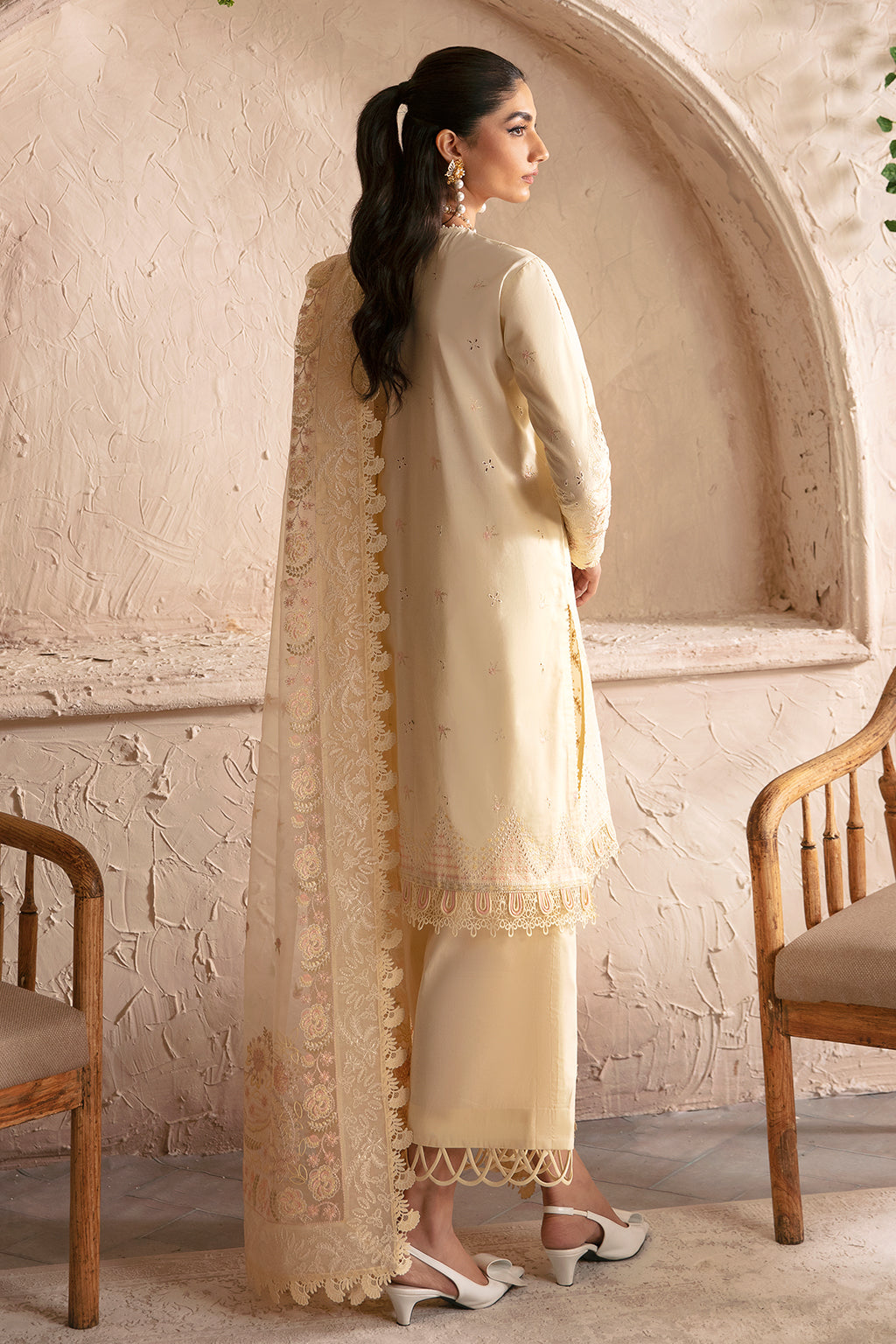 Afrozeh | Cascade Luxury Lawn 24 | Claire -  Afrozeh Luxury - Original Designer Dress - House of Maryam