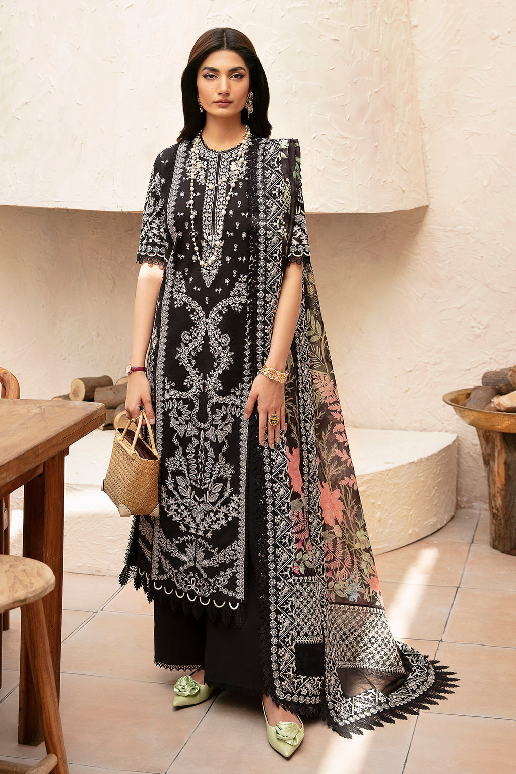 Afrozeh | Cascade Luxury Lawn 24 | Mila -  Afrozeh Luxury - Original Designer Dress - House of Maryam