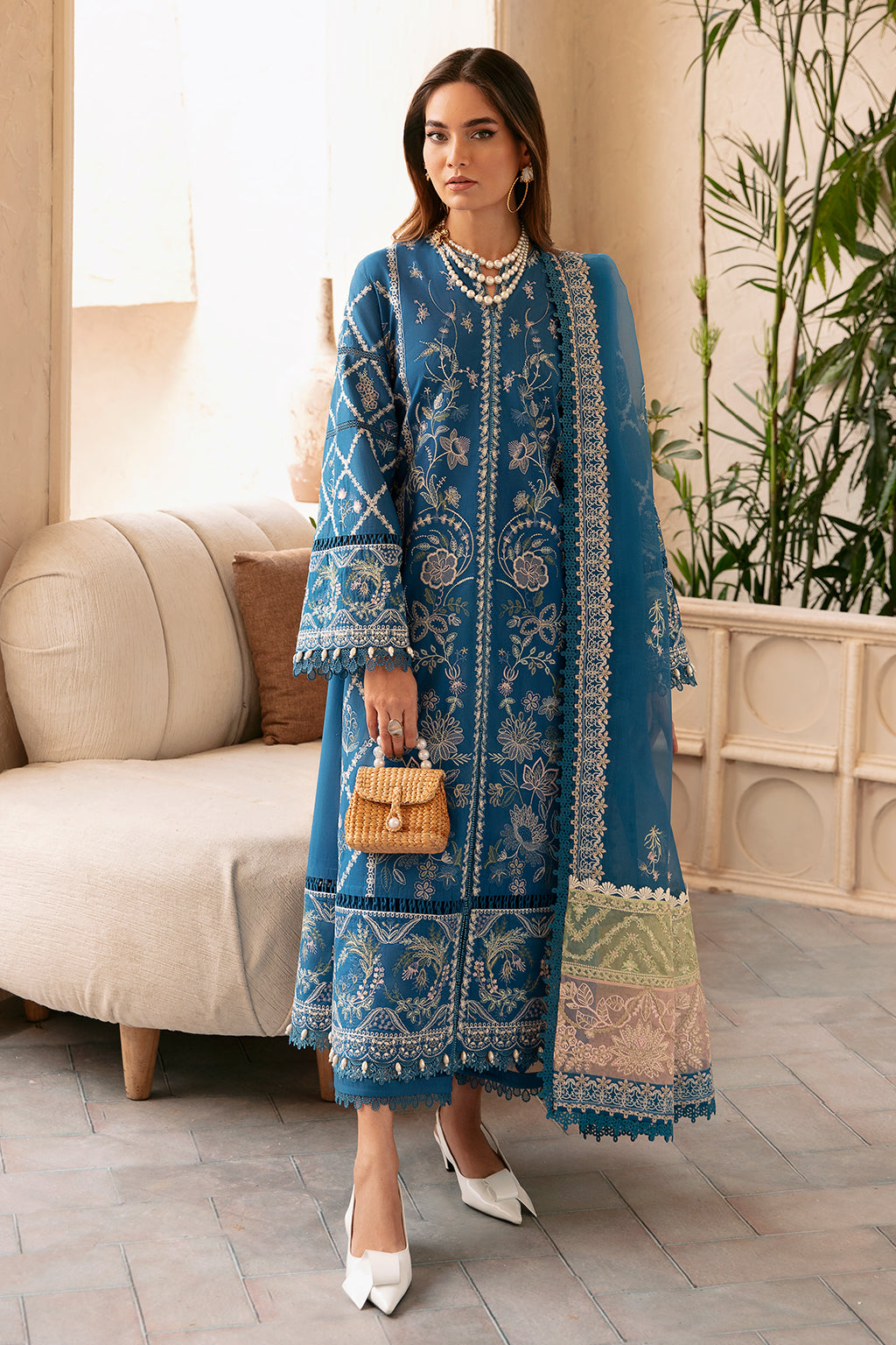 Afrozeh | Cascade Luxury Lawn 24 | Amelia -  Afrozeh Luxury - Original Designer Dress - House of Maryam