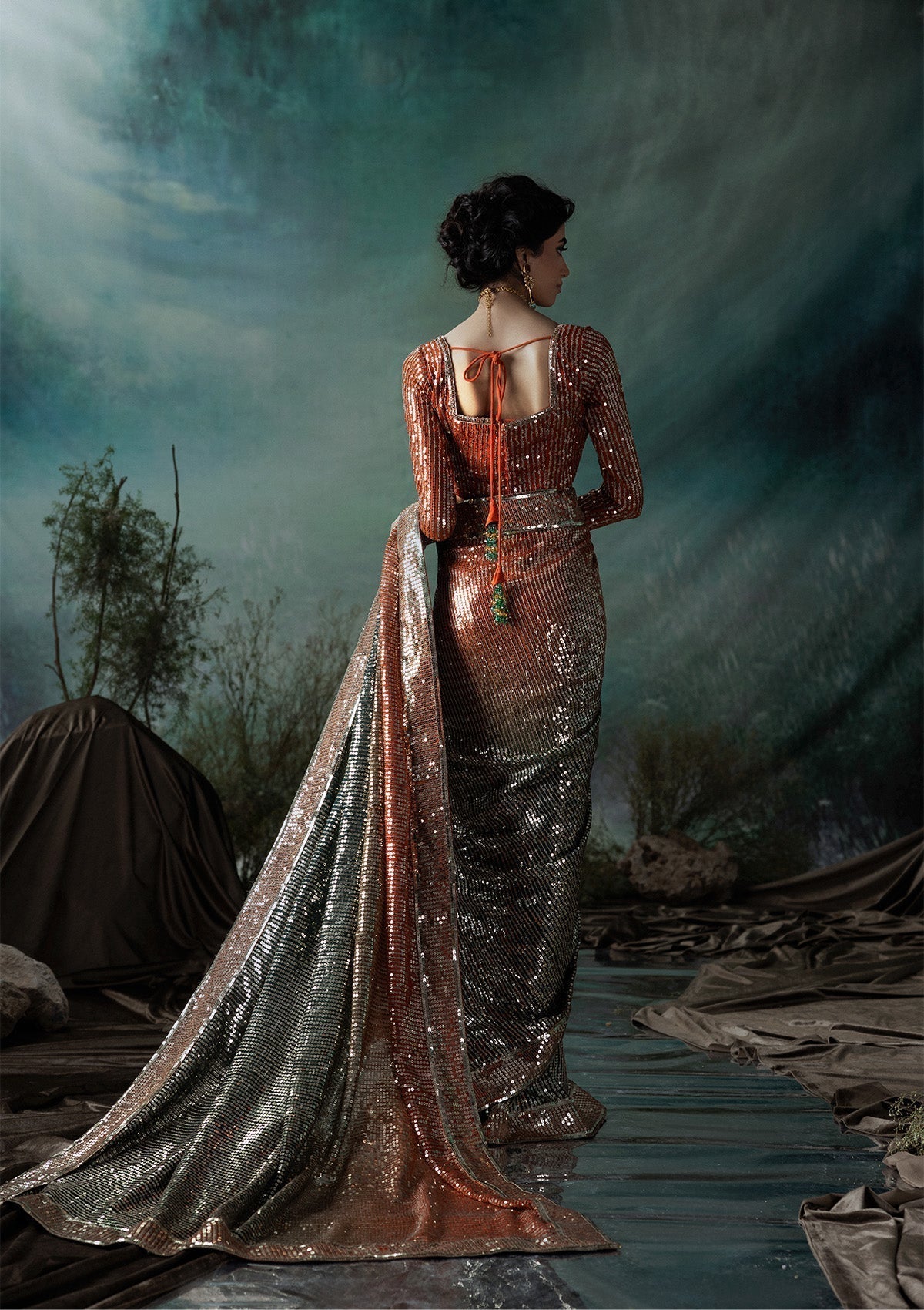 Aik Atelier | Sari Edit 2024 | SARI EDIT '24 VOL. 1 - LOOK 02 -  Aik Atelier Ladies Clothes - Original Designer Dress - House of Maryam