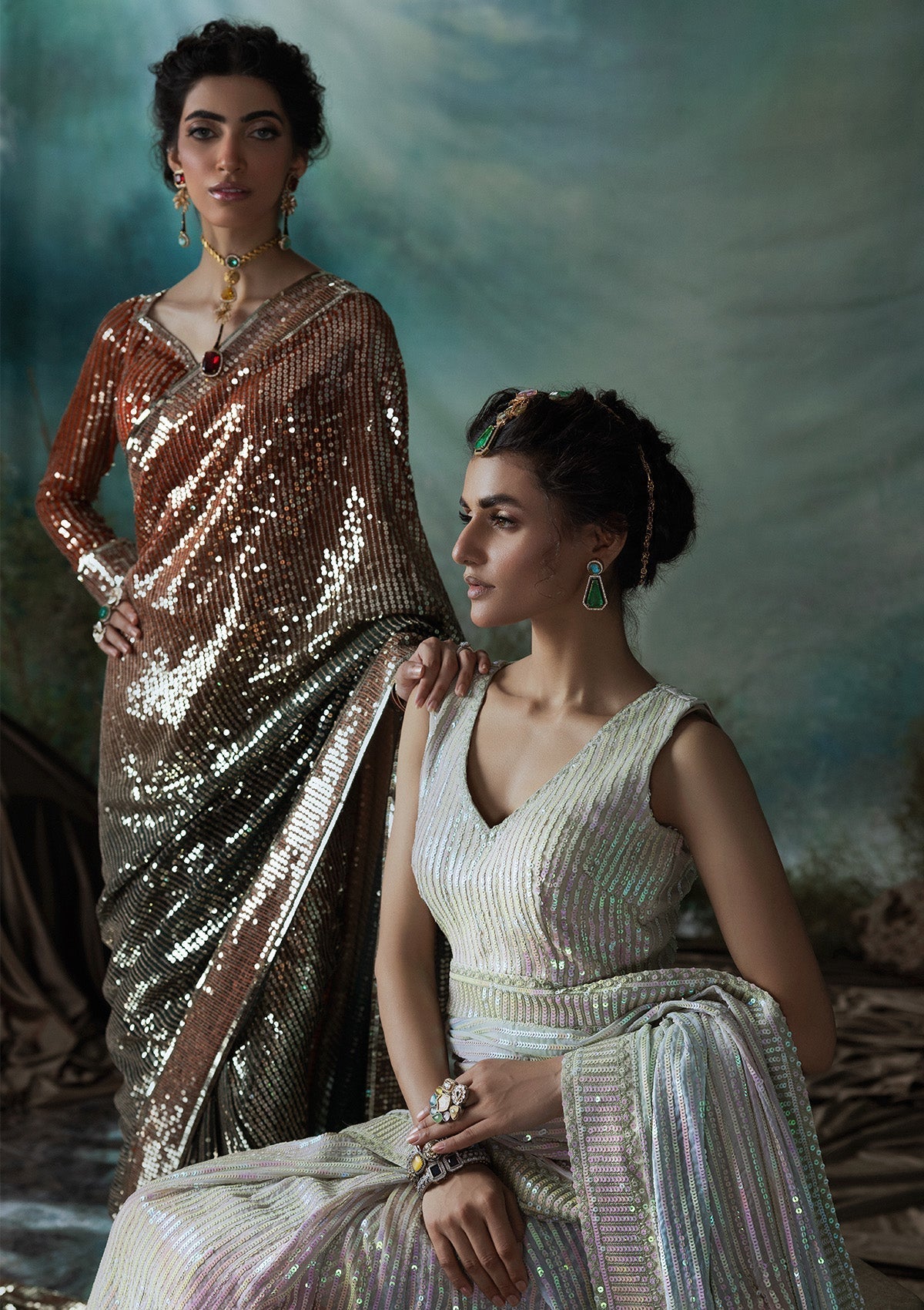 Aik Atelier | Sari Edit 2024 | SARI EDIT '24 VOL. 1 - LOOK 02 -  Aik Atelier Ladies Clothes - Original Designer Dress - House of Maryam