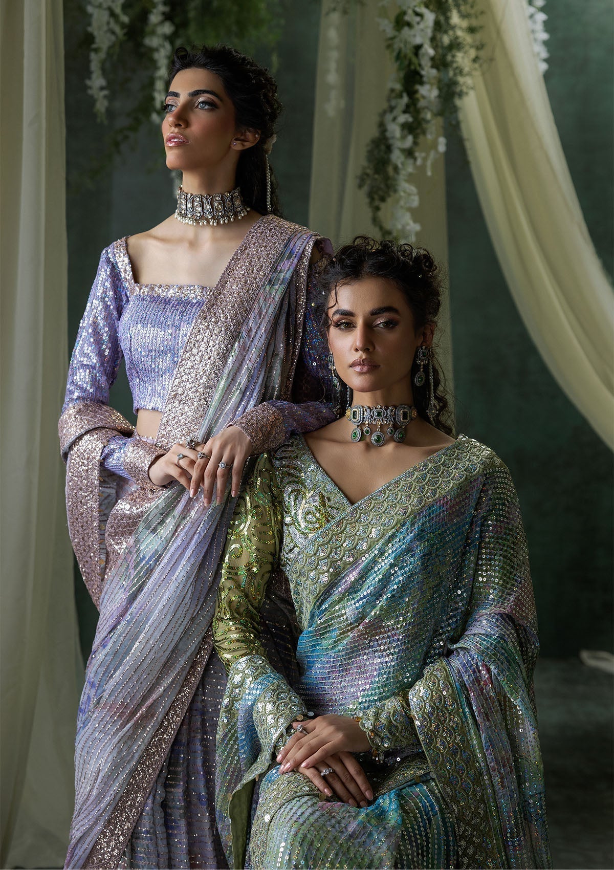 Aik Atelier | Sari Edit 2024 | SARI EDIT '24 VOL. 1 - LOOK 04 -  Aik Atelier Ladies Clothes - Original Designer Dress - House of Maryam