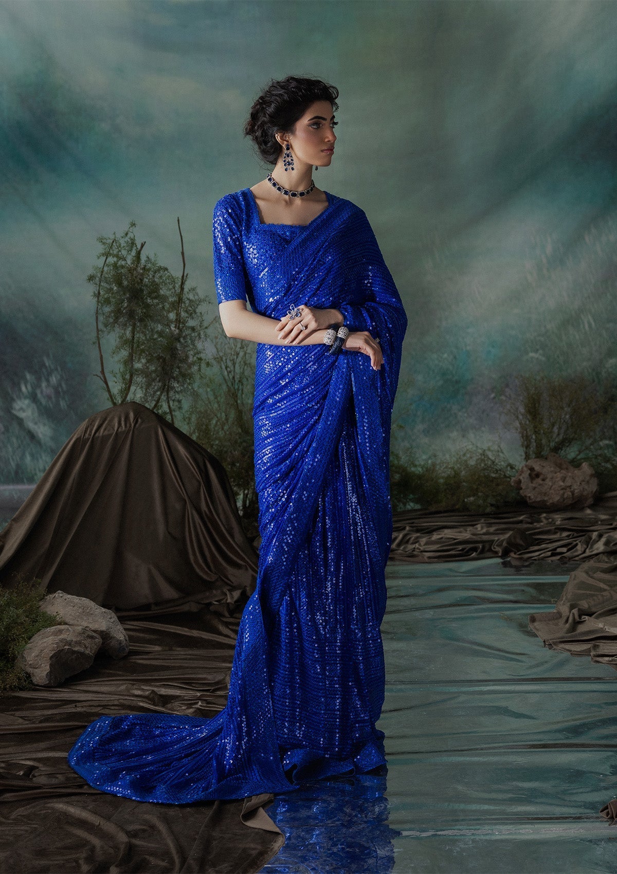 Aik Atelier | Sari Edit 2024 | SARI EDIT '24 VOL. 1 - LOOK 05 -  Aik Atelier Ladies Clothes - Original Designer Dress - House of Maryam