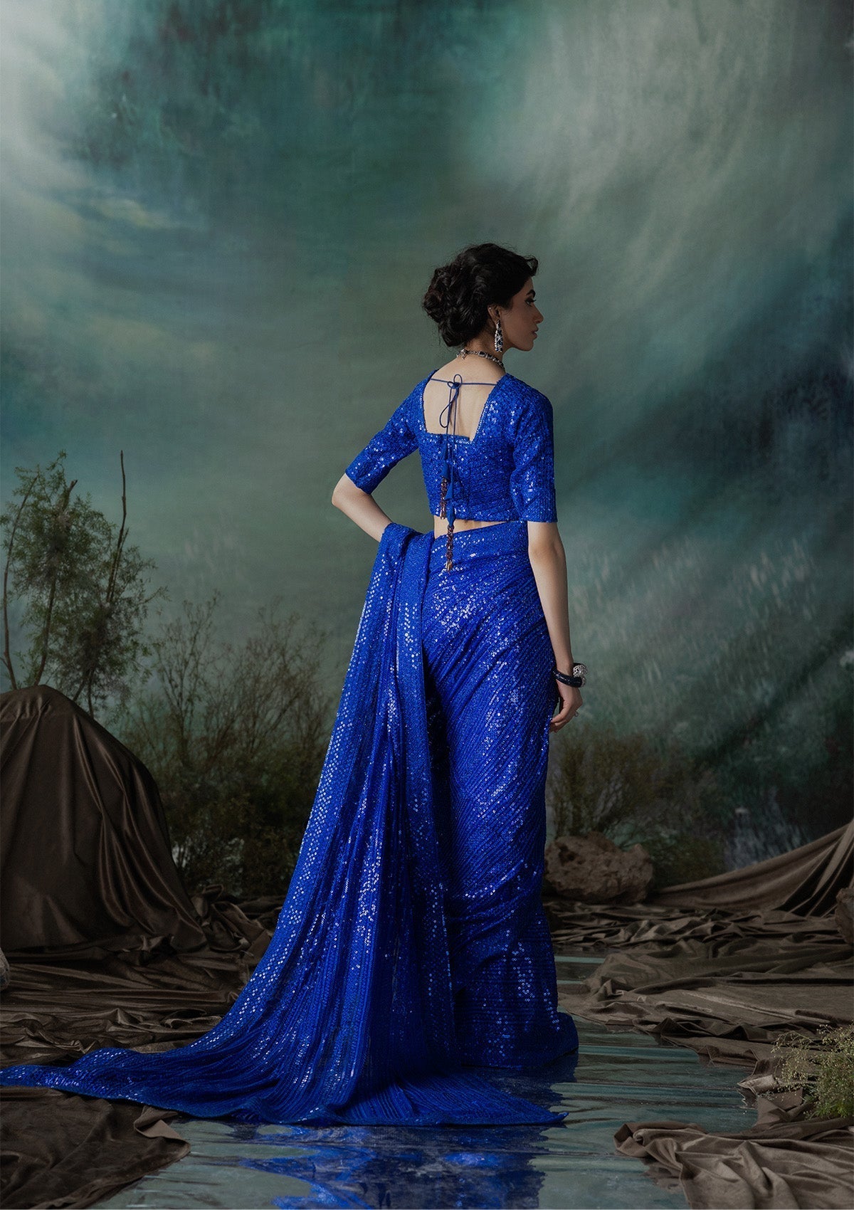 Aik Atelier | Sari Edit 2024 | SARI EDIT '24 VOL. 1 - LOOK 05 -  Aik Atelier Ladies Clothes - Original Designer Dress - House of Maryam
