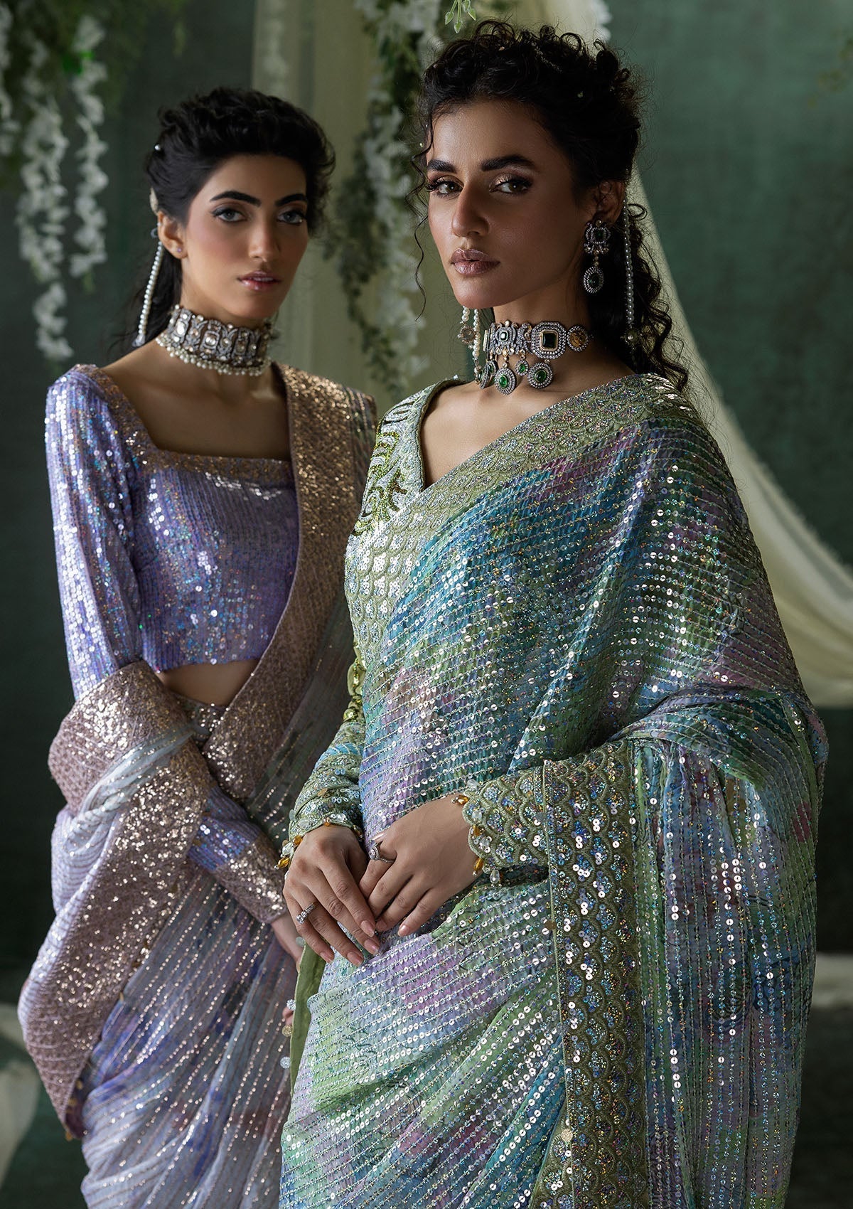 Aik Atelier | Sari Edit 2024 | SARI EDIT '24 VOL. 1 - LOOK 06 by Designer Aik Atelier - House of Maryam - Pakistani Designer Ethnic Wear in {{ shop.shopifyCountryName }}