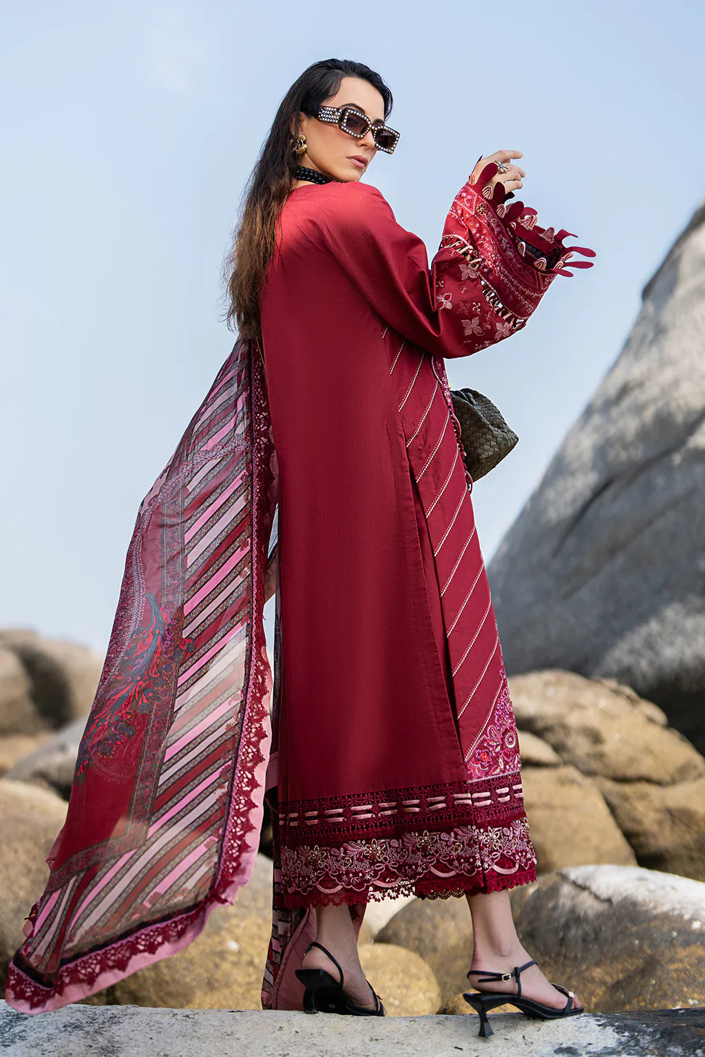 AJR Couture | Alif Signature Luxury Lawn 24 | Eleganza -  AJR Couture Luxury - Original Designer Dress - House of Maryam