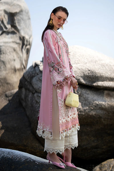 AJR Couture | Alif Signature Luxury Lawn 24 | Rosy -  AJR Couture Luxury - Original Designer Dress - House of Maryam