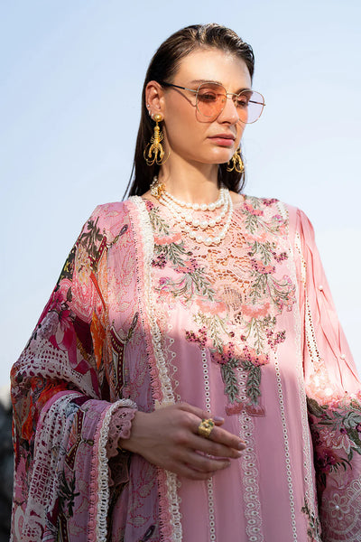 AJR Couture | Alif Signature Luxury Lawn 24 | Rosy -  AJR Couture Luxury - Original Designer Dress - House of Maryam