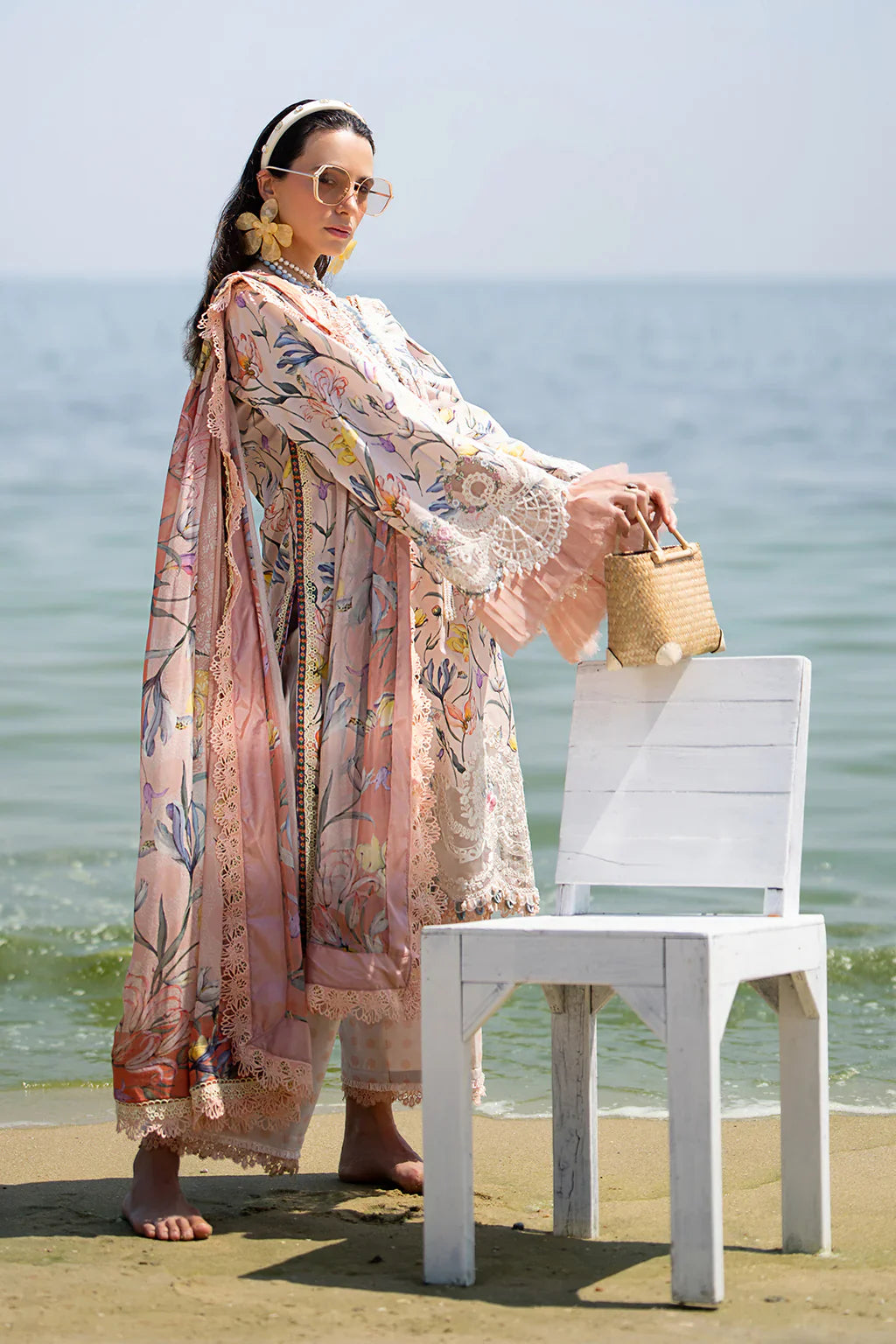 AJR Couture | Alif Signature Luxury Lawn 24 | Blooming -  AJR Couture Luxury - Original Designer Dress - House of Maryam