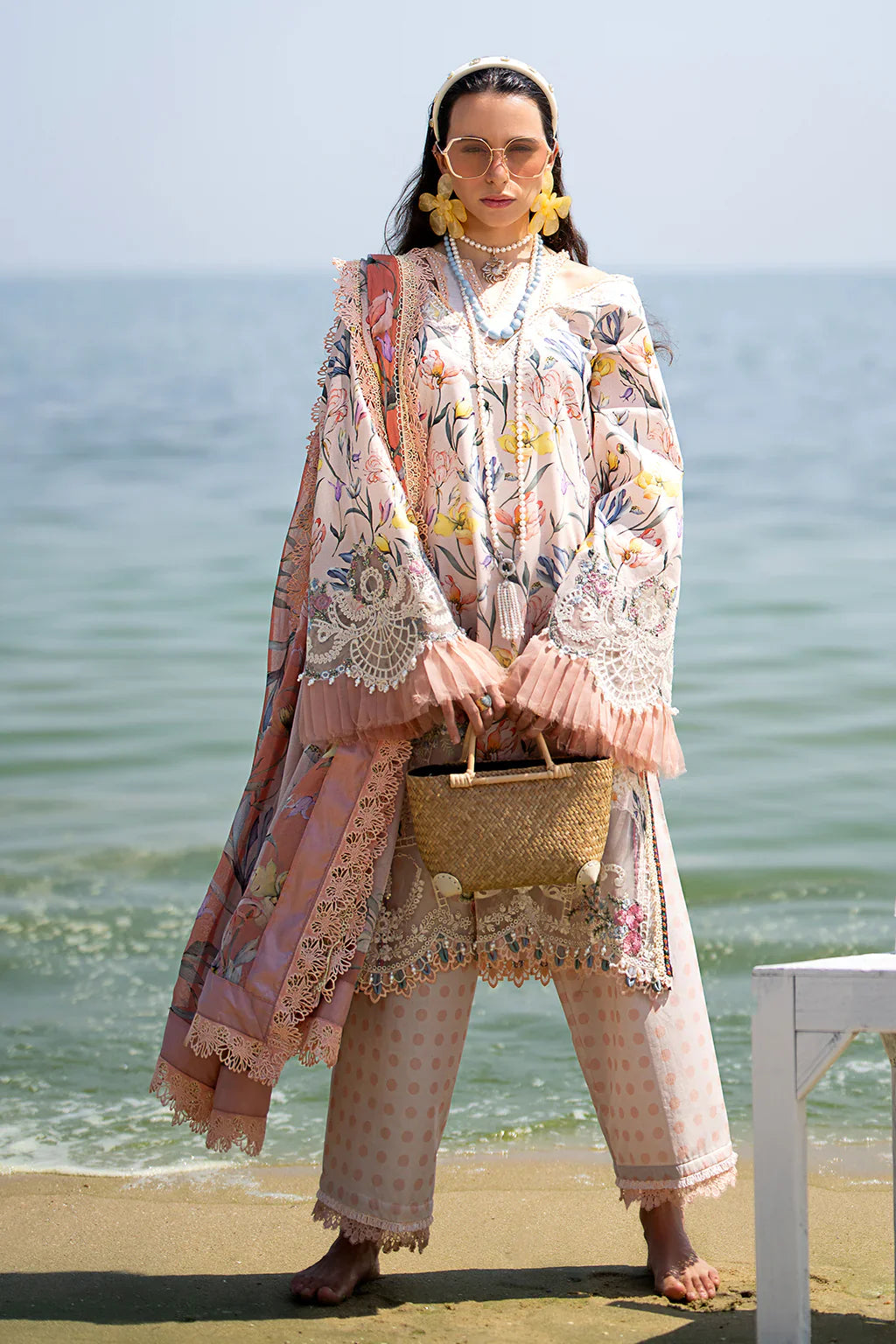 AJR Couture | Alif Signature Luxury Lawn 24 | Blooming -  AJR Couture Luxury - Original Designer Dress - House of Maryam