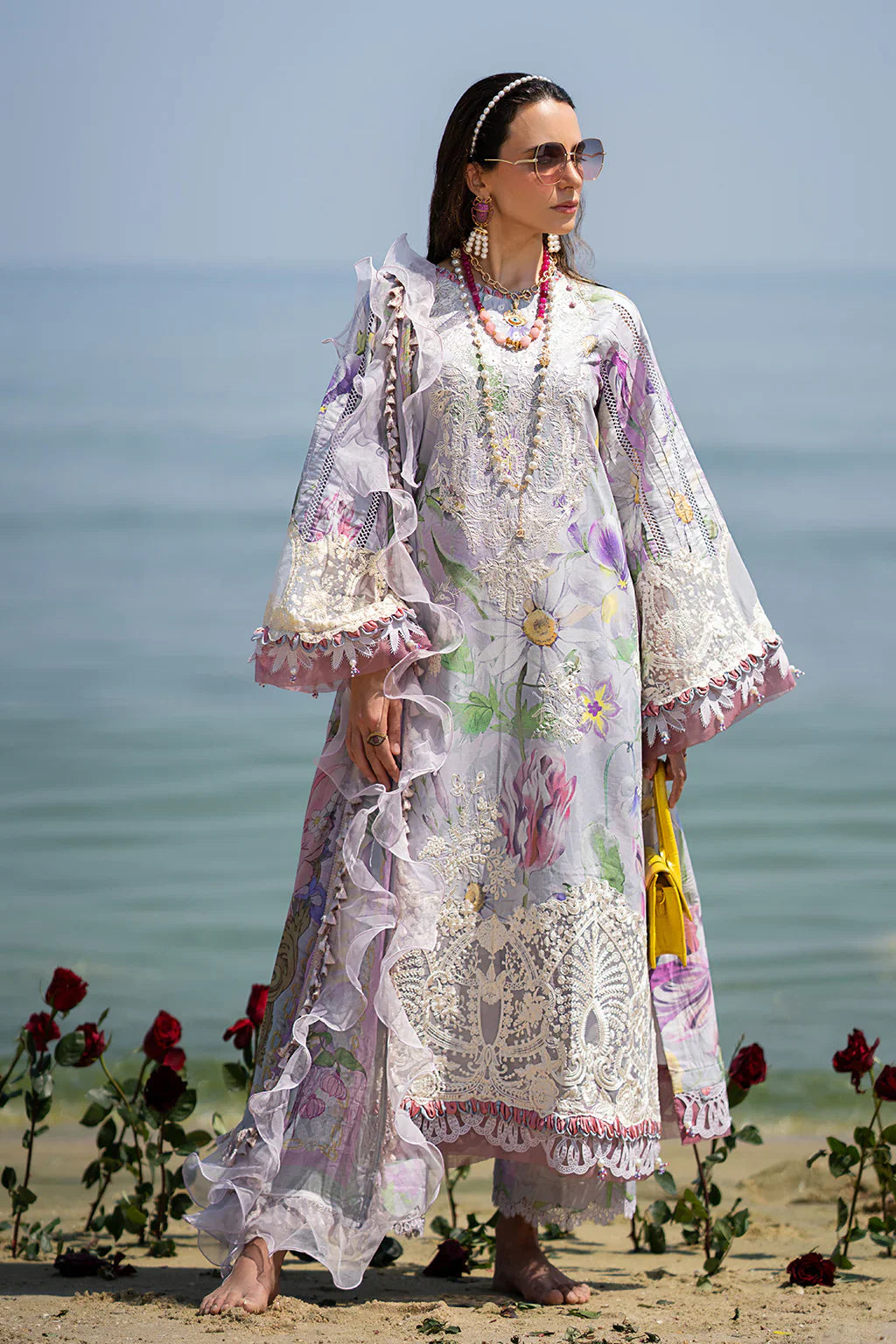 AJR Couture | Alif Signature Luxury Lawn 24 | Lyra by AJR Couture - House of Maryam