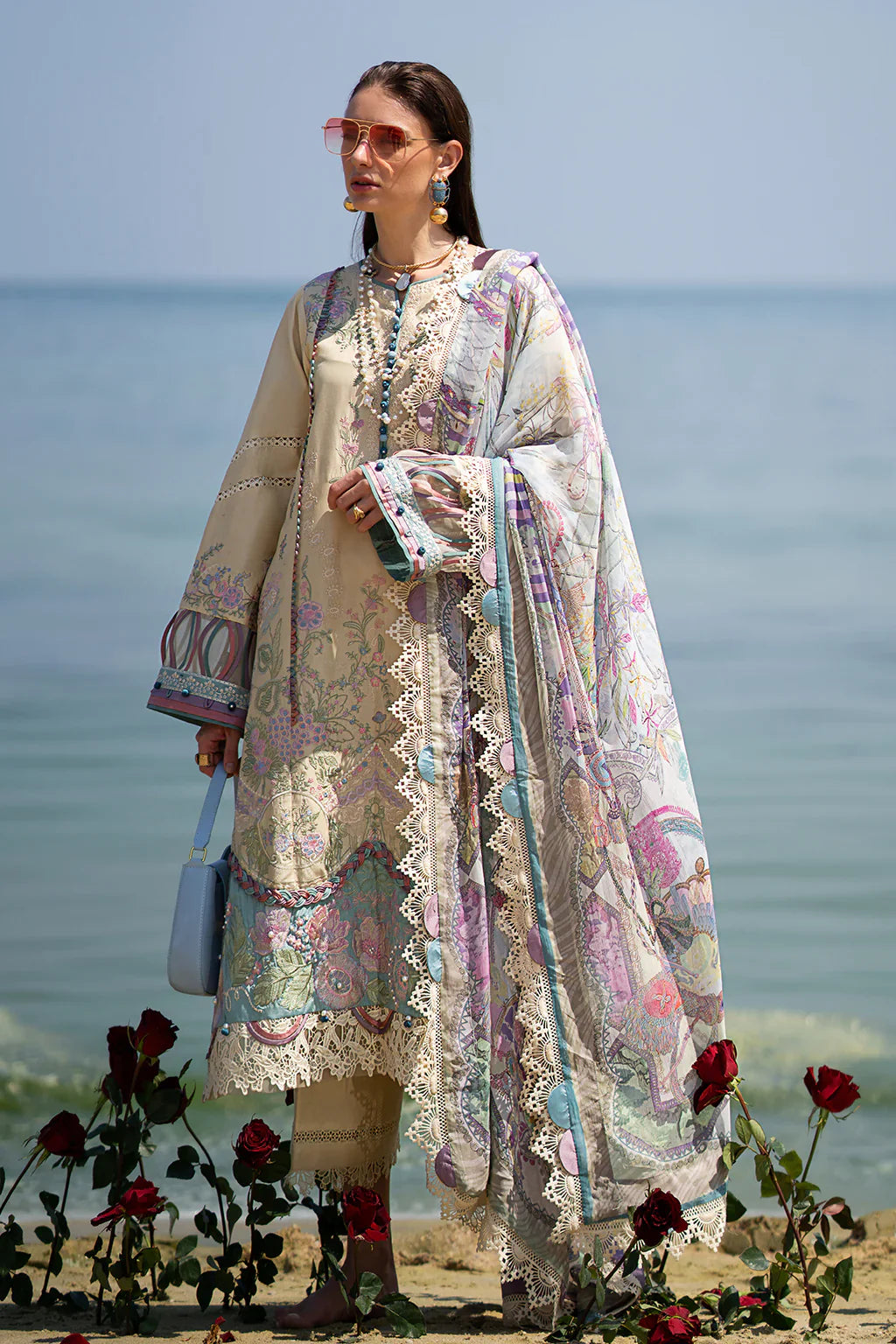 AJR Couture | Alif Signature Luxury Lawn 24 | Coraline by AJR Couture - House of Maryam