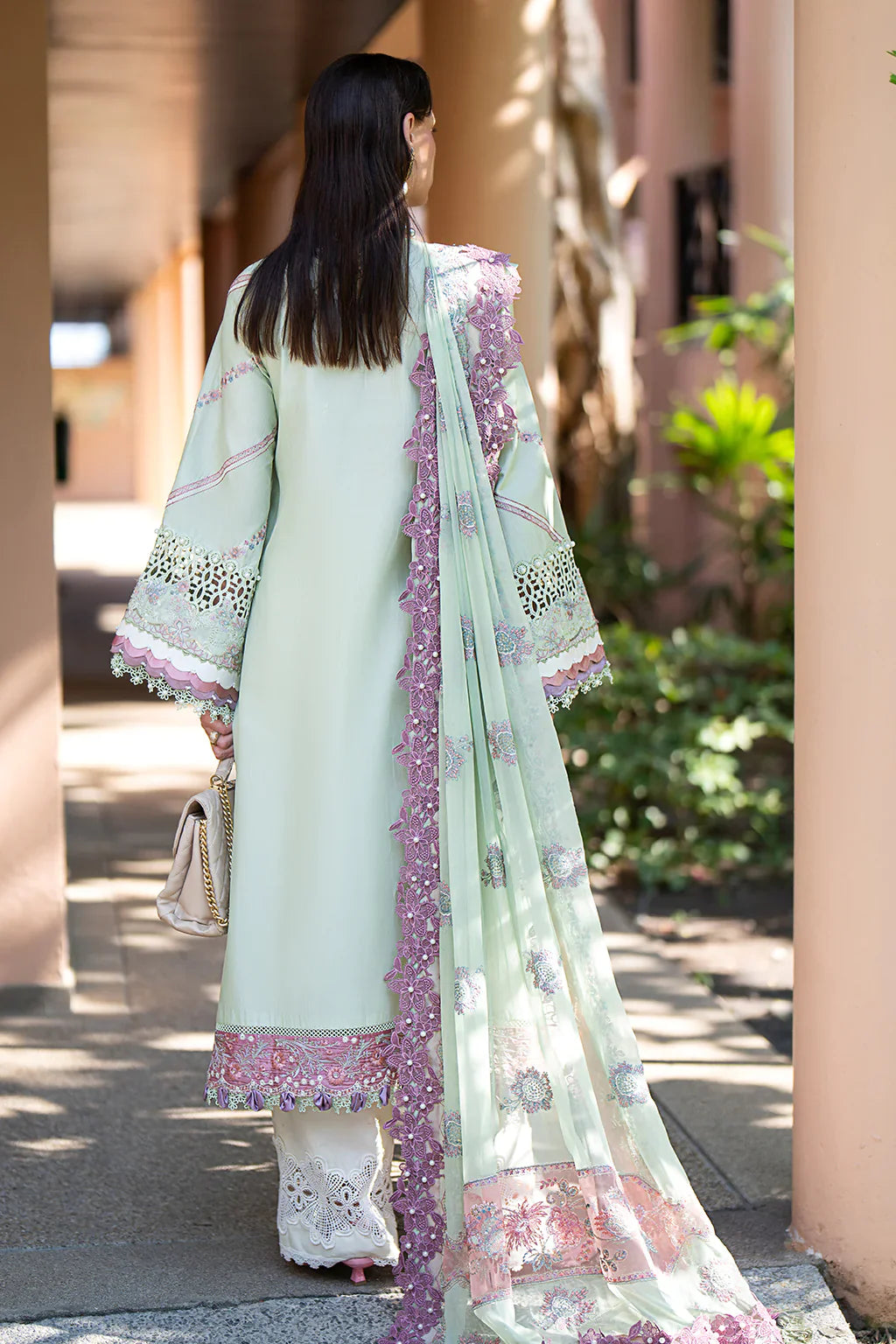 AJR Couture | Alif Signature Luxury Lawn 24 | Aura by AJR Couture - House of Maryam