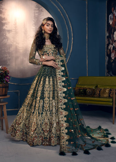Akbar Aslam Cygnus net bridal lehenga choli