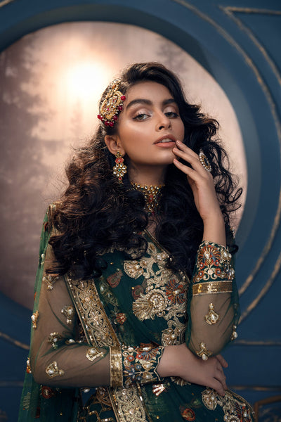 Akbar Aslam Cygnus net bridal lehenga choli, photo 5