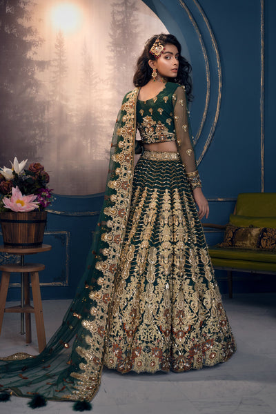 Akbar Aslam Cygnus net bridal lehenga choli, photo 3