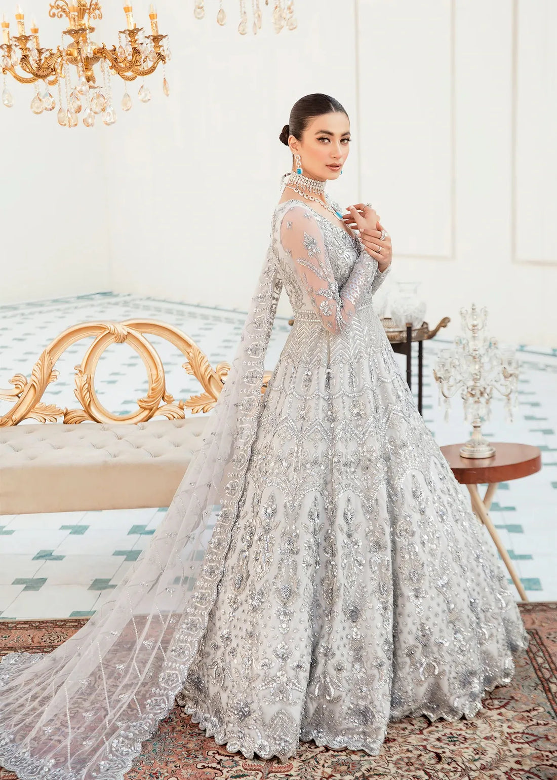 Akbar Aslam | Orphic Bridals | Slate -  Akbar Aslam Bridal -  House of Maryam