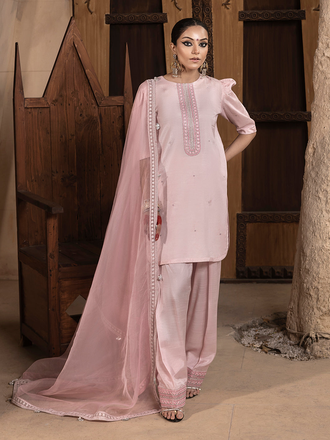 Hem Stitch | Raw Silk Edit 25 | Aleeha -  Hemstitch Ladies Clothes - Original Designer Dress - House of Maryam