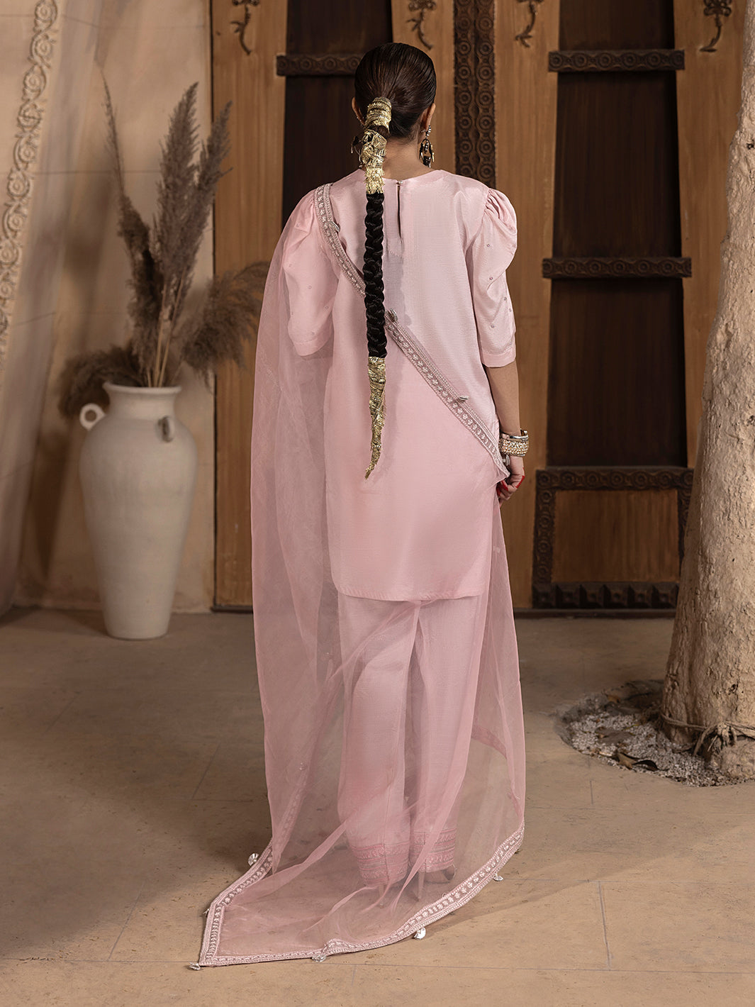 Hem Stitch | Raw Silk Edit 25 | Aleeha -  Hemstitch Ladies Clothes - Original Designer Dress - House of Maryam