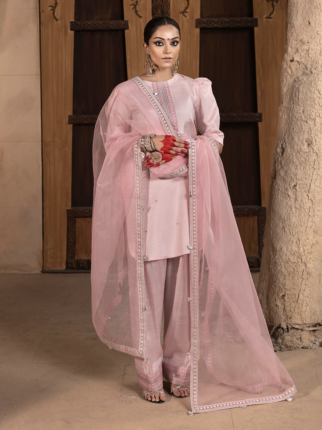 Hem Stitch | Raw Silk Edit 25 | Aleeha -  Hemstitch Ladies Clothes - Original Designer Dress - House of Maryam
