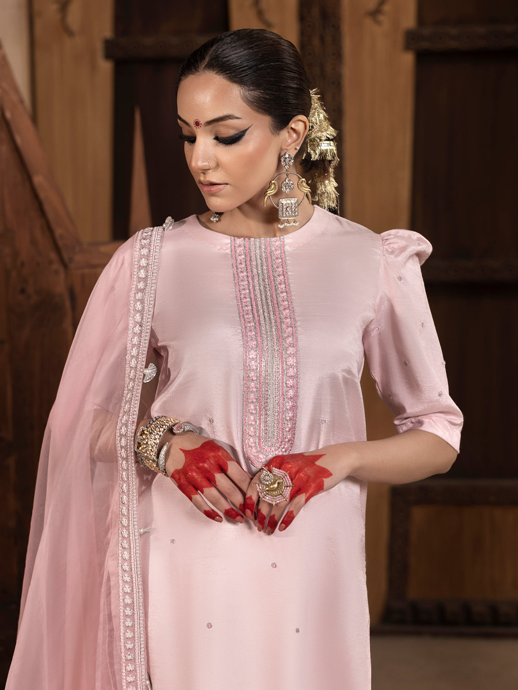 Hem Stitch | Raw Silk Edit 25 | Aleeha -  Hemstitch Ladies Clothes - Original Designer Dress - House of Maryam